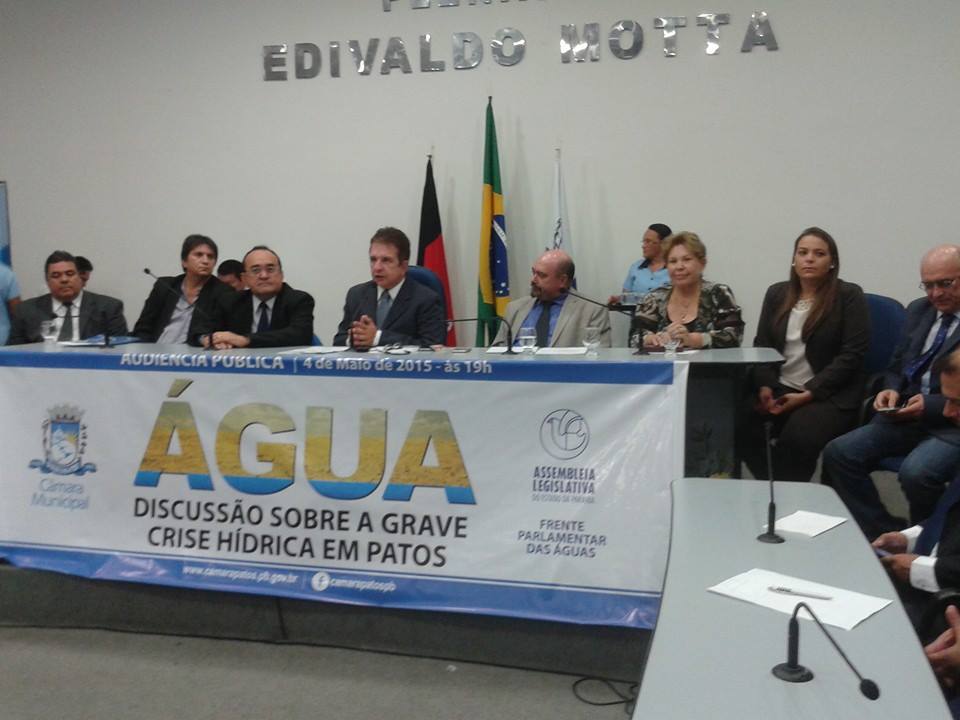 Assembleia Legislativa realizou audiência pública em Patos sobre alternativas para questões hídricas na região