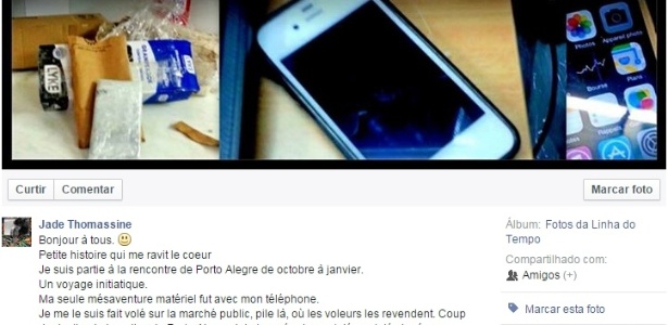 Policial brasileiro devolve pelo correio celular de francesa roubada