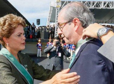 Dilma janta com Eduardo Cunha e discute lei das terceirizações