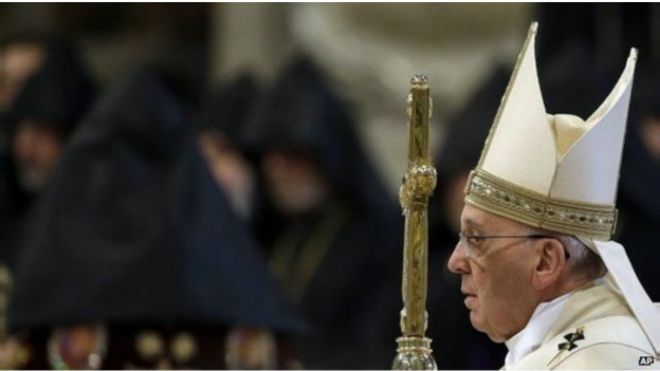 Papa Francisco chama mortes na Armênia de genocídio