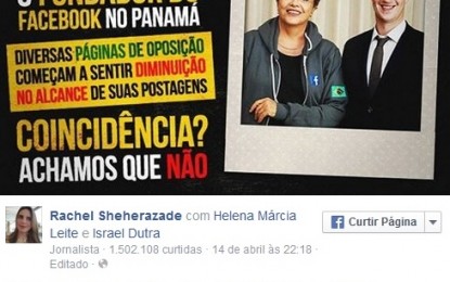 Sheherazade culpa Dilma e Zuckerberg por queda de audiência em sua página