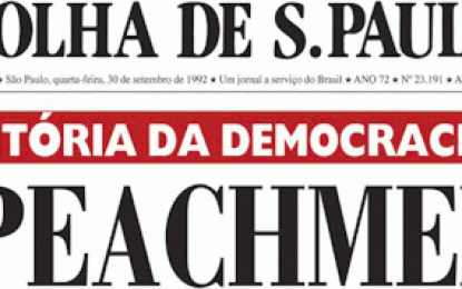 Folha oficializa apoio ao impeachment de Dilma: