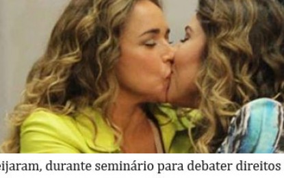POLÊMICA: Daniela Mercury e esposa participam de seminário na Câmara com beijo na boca