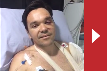 VEJA VÍDEO: Médico que foi atropelado em JP se recupera e agradece