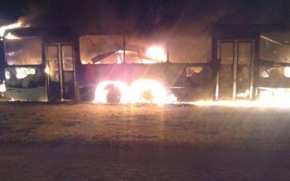 DESAFIO AS AUTORIDADES: Mais um ônibus foi incendiado em Campina Grande