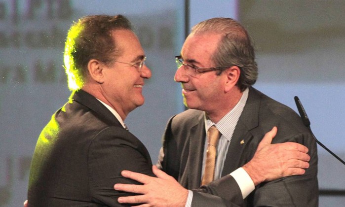 Líderes: não à reeleição de Renan e Cunha