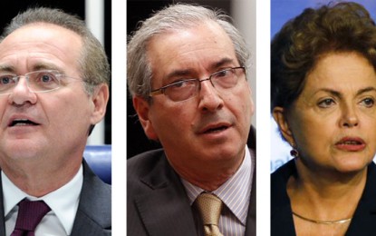 TRIÂNGULO ODIOSO: Dilma odeia Renan, que odeia Cunha, que odeia Dilma… E todos odeiam o Brasil – Por Stelo Queiroga