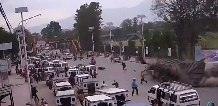 VEJA VÍDEO– Polícia do Nepal divulga vídeo do momento em que a terra começou a tremer