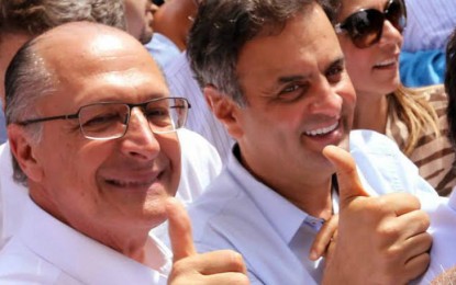 Aécio e Alckmin na disputa interna por 2018