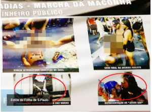 Deputados manipularam painel de fotos da acusação aos gays