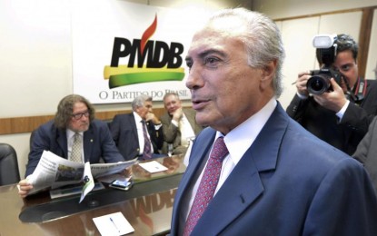 PMDB teme ser o próximo alvo da Lava Jato