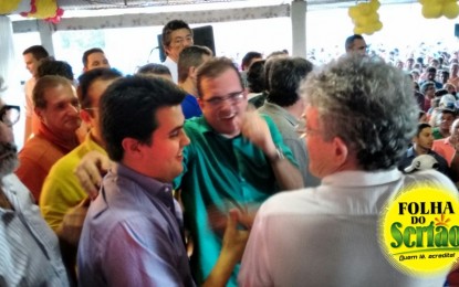 Ricardo Coutinho e Wilson Filho selam acordo político em Sousa