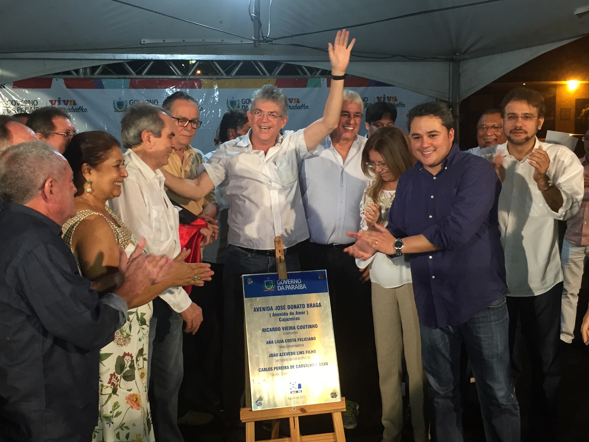Ricardo Coutinho e Raimundo Lira participam de inaugurações de obras estaduais em Cajazeiras
