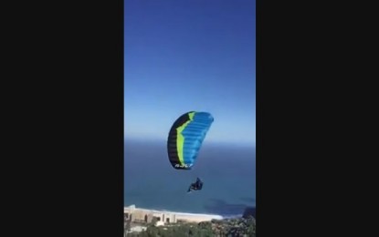 VEJA VÍDEO-  Vídeo mostra momento da queda de paraquedista no Rio