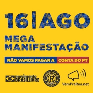 POLÊMICA: Dia 16: “Lula Nunca Mais” e “Fora Corruptos” e agora os “Eu não vou”