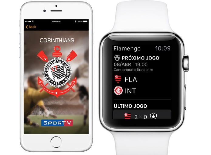Aplicativos de times do SporTV já estão disponíveis para Apple Watch