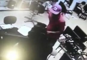 VEJA VÍDEO: Flagrante de bandidos durante assalto a salão de cabeleireiros em Manaíra