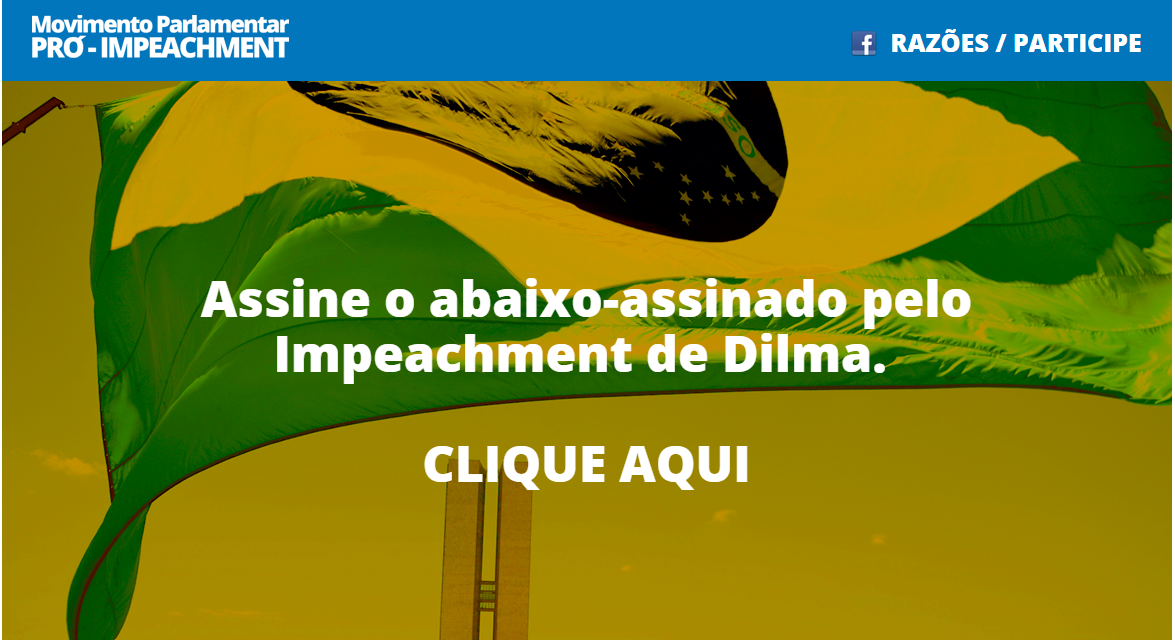 Oposição na Câmara lança site pró-impeachment de Dilma Rousseff