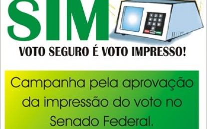 AGORA É LEI: Dilma promulga lei que prevê impressão do voto