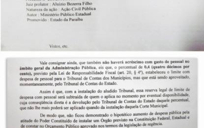 DESDE 2006: Juiz atesta que TCE usa recursos destinados ao TCM