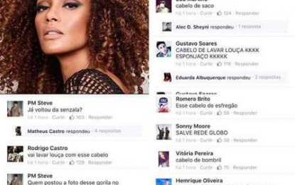 70 internautas são investigados por ofensas racistas a atris Taís Araújo