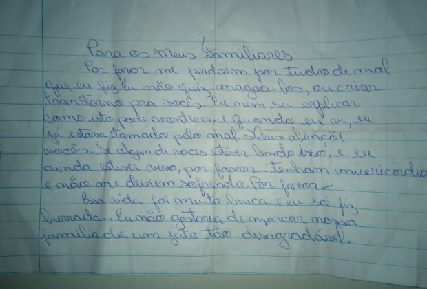 TRAGÉDIA: Pai mata namorada e a propria filha adolescente e deixa carta – VEJA CARTA