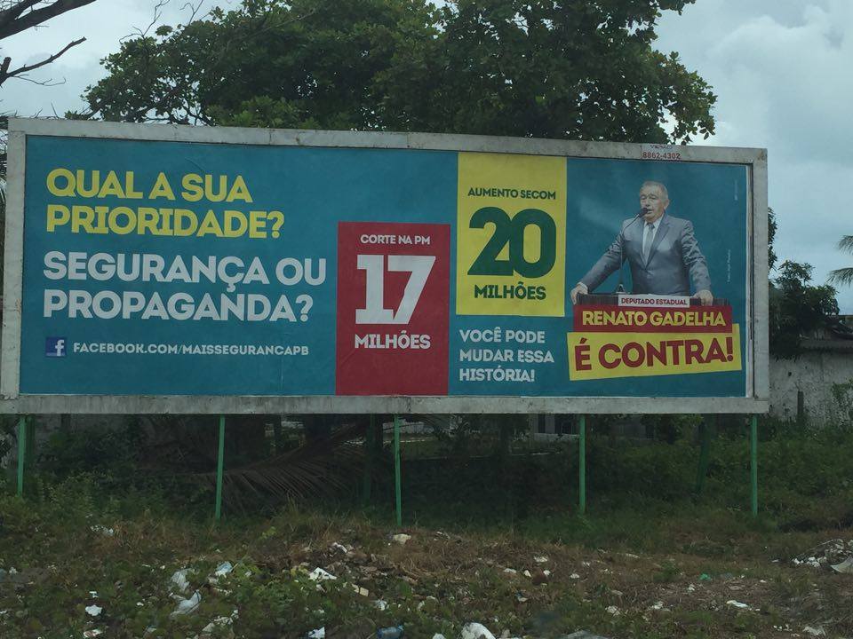 Renato Gadelha lança campanha questionando corte de R$17 milhões na Polícia Militar