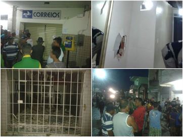 MOMENTOS DE MEDO E TERROR: Bando assusta população de Cacimba de Dentro com mais de 100 tiros após explosão em banco e nos Correios