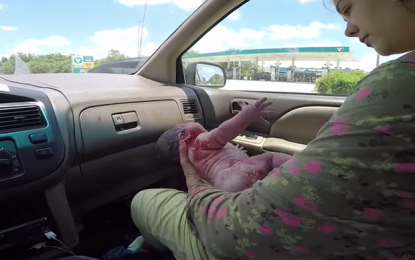 VÍDEO – Mulher dá à luz dentro do carro e pai filma nascimento do filho