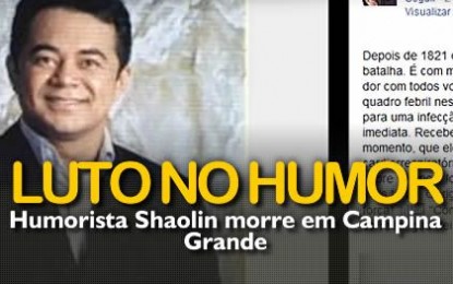O BRASIL LAMENTA A MORTE DE SHAOLIN: “Hoje o humor perdeu a graça”