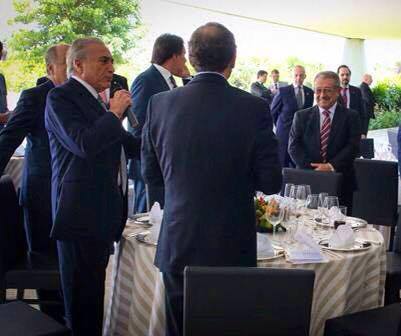 Vice presidente almoça com José Maranhão e pede ajuda nas propostas para saída da crise