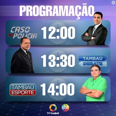 NOVIDADES NA TV: ‘TAMBAÚ DEBATE’ GANHA NOVO FORMATO, COM MAIS INFORMAÇÕES E CONVIDADOS