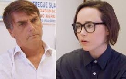 VEJA VÍDEO: Atriz Ellen Page entrevista Jair Bolsonaro no Rio de Janeiro