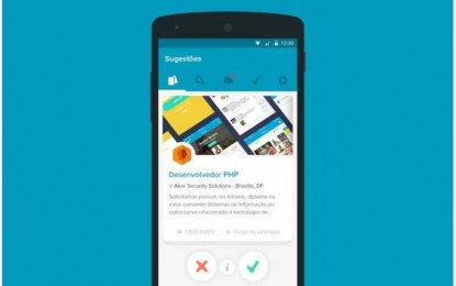 Amor x Trabalho: Aplicativo para encontrar emprego é inspirado no tinder