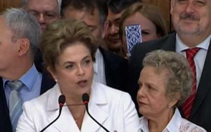Dilma faz último discurso no Planalto: ‘Posso ter cometido erros, mas não cometi crimes’