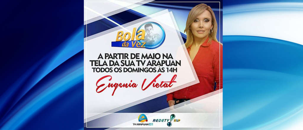 Eugênia Victal volta à TV com programa dominical na Arapuan