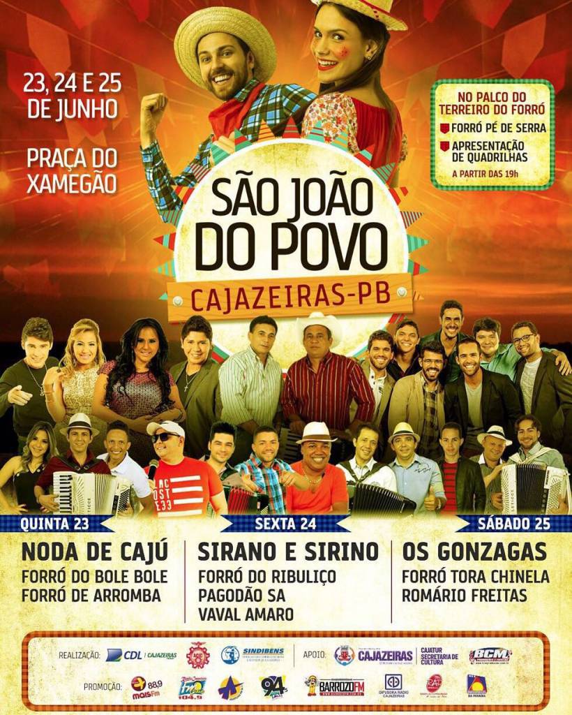 “São João do Povo” em Cajazeiras começa nesta quinta, confira programação