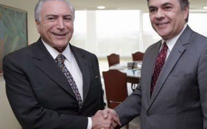 VEJA VÍDEO – Cássio se reúne com Temer e garante conclusão da transposição do São Francisco até dezembro