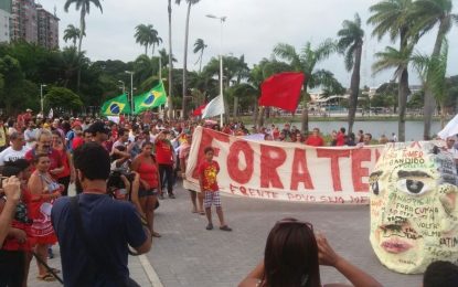 FORA TEMER: Manifestantes ocupam ruas de JP em protesto contra o presidente interino