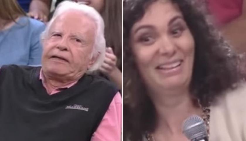 VEJA VÍDEO – Mulher de Cid Moreira faz pergunta sobre sexo e deixa ele sem graça