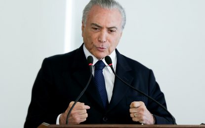 Michel Temer vem a Paraíba ainda este mês, confirma PMDB