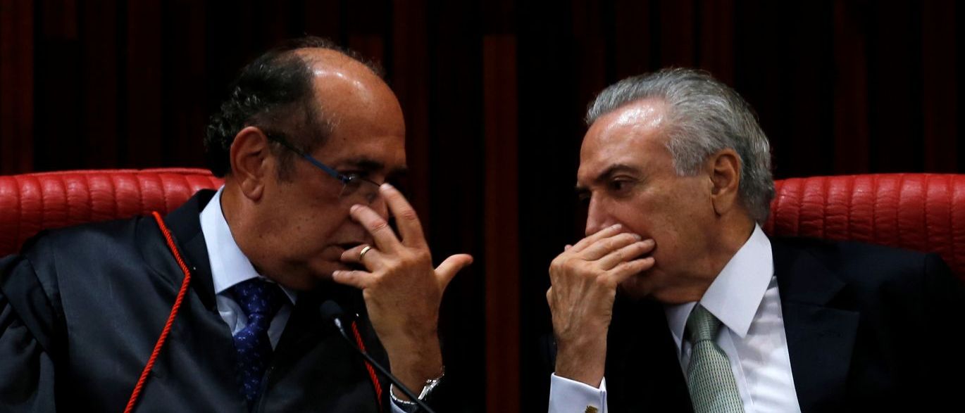 Temer busca Gilmar para se aproximar de Cármen Lúcia