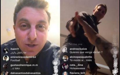 Luciano Huck xinga seguidores de Neymar durante live
