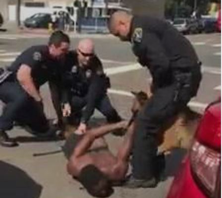 VEJA VÍDEO: Cão policial morde suspeito algemado