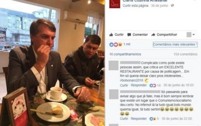 Restaurante de Porto Alegre posta fotos de café da manhã de Bolsonaro e gera polêmica