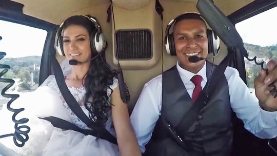 Vídeo revela o que aconteceu na queda do helicóptero que causou a morte da noiva