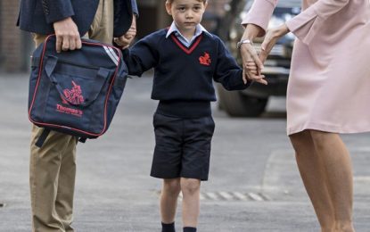 Após três semanas de aula príncipe George estaria cansado da escola
