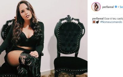 Ex cantora gospel, funkeira Perlla aparece só de lingerie em suas redes sociais -VEJA VÍDEO