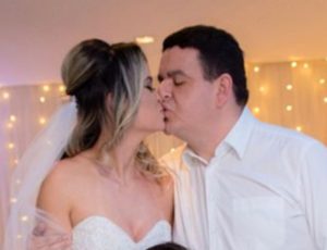 O GORDINHO CASOU: Em cerimônia reservada, Fabiano Gomes casa com Rahyara Maia