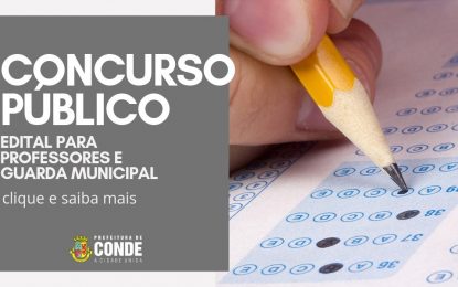 Prefeitura de Conde lança edital de Concurso Público com 71 vagas